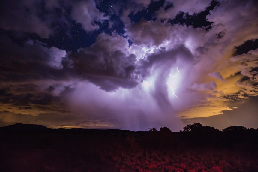 Evening Storm on the Caja