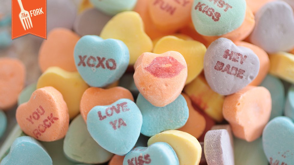 conversation hearts - fork header