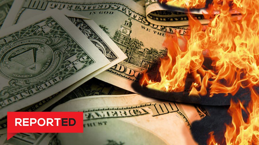 burning money reported header