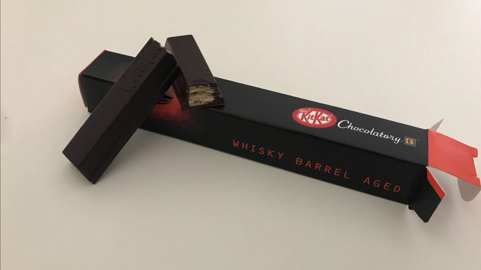 whisky barrel aged kit kat