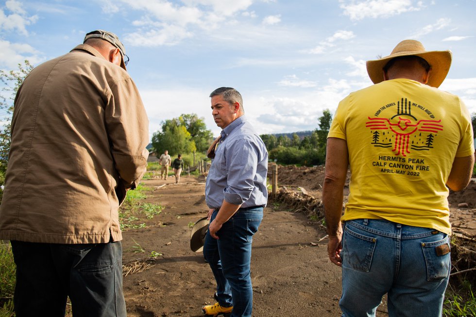 US Sen. Luján tours Mora County