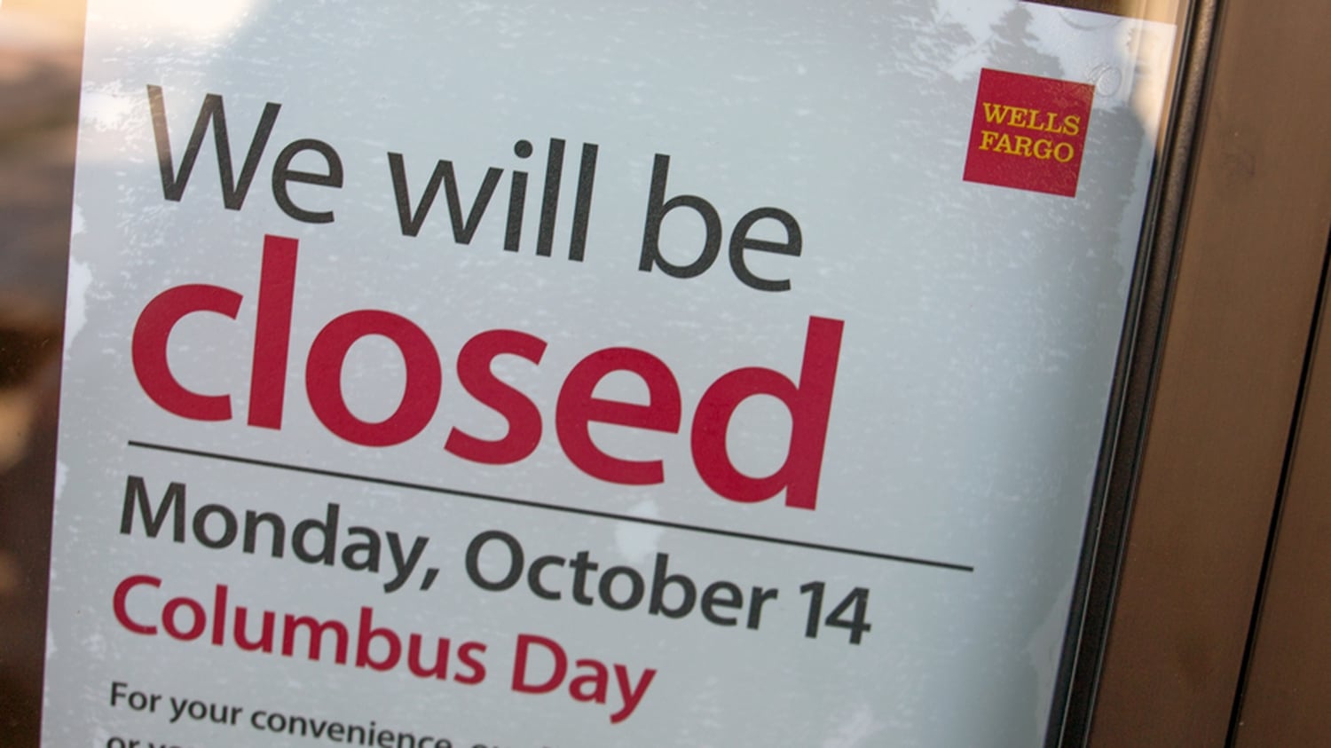 are banks closed on columbus day
