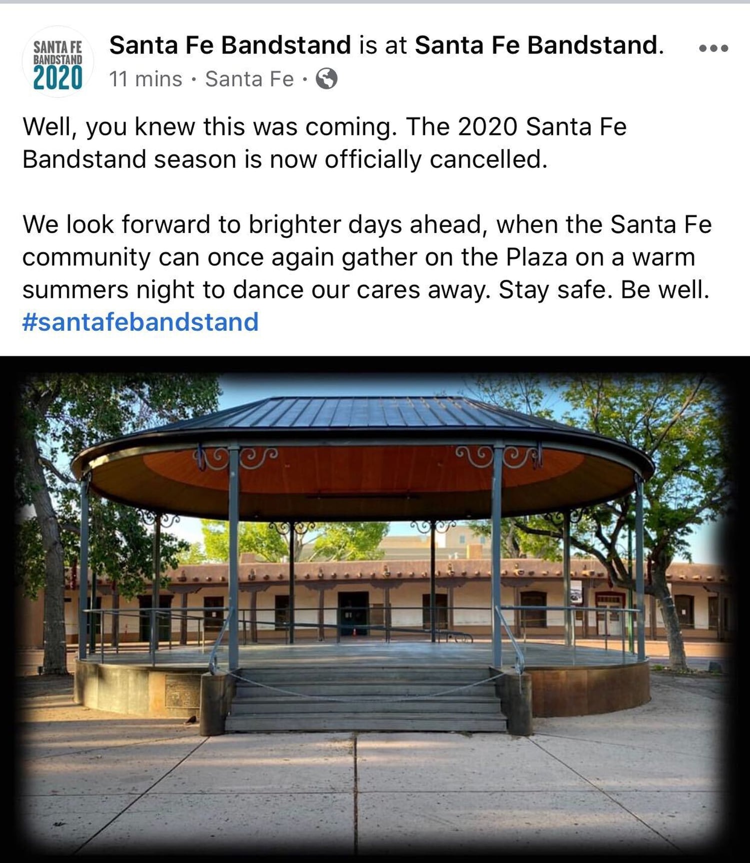No Santa Fe Bandstand in 2020, Nonprofit Outside In to Fold News